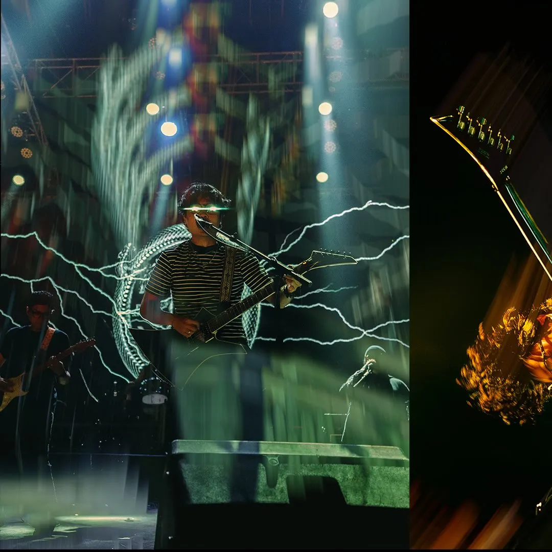 Cinematic stage lighting before event opening